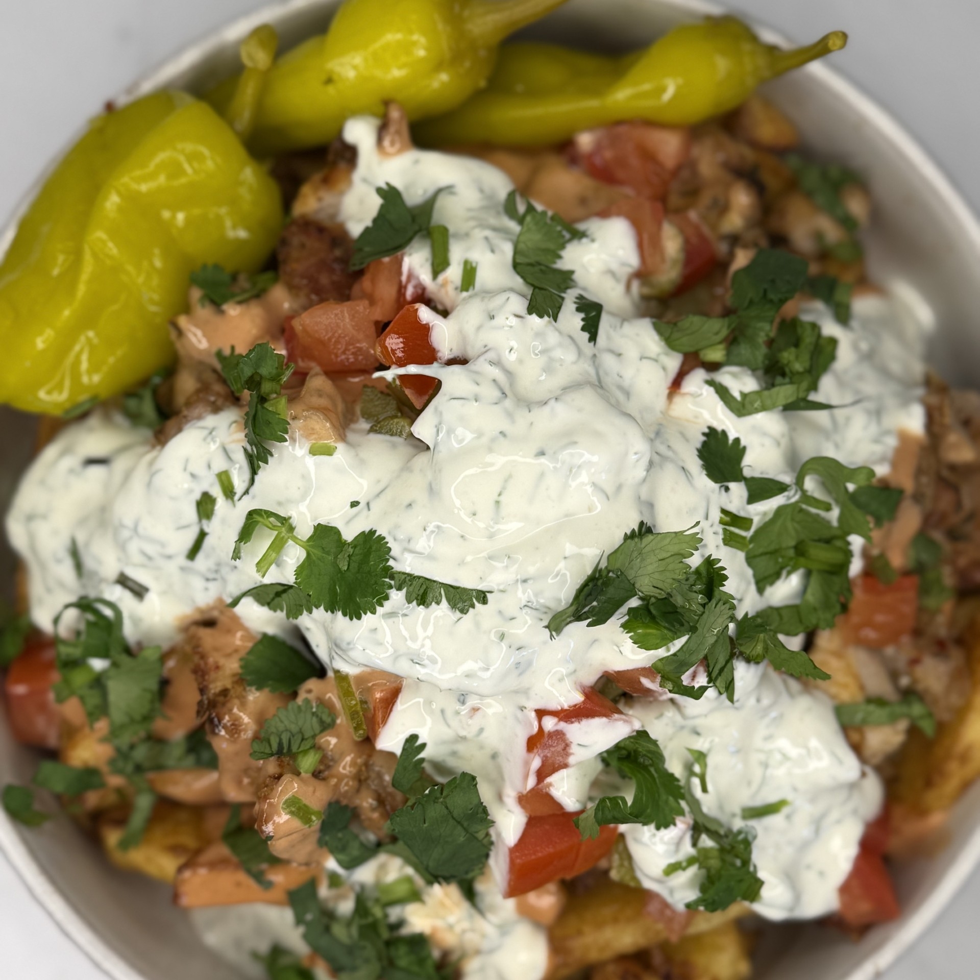 Chicken Shawarma Loaded Fries